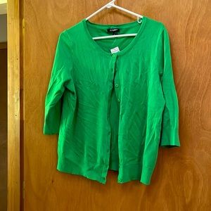 Roz &Ali button up Blouse Large NWT